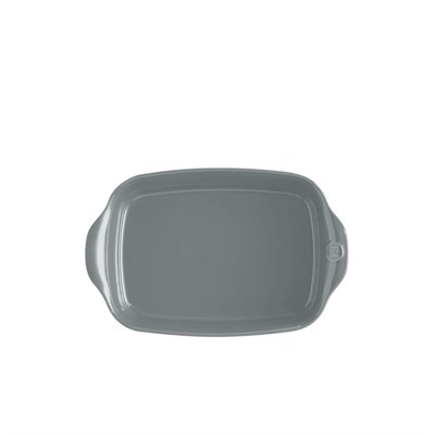 Emile Henry Fırın Kabı Dikdörtgen 30 X 19 Cm - Açık Gri