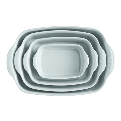 Emile Henry Fırın Kabı Dikdörtgen 36 X 23,5 Cm - Buz Mavisi