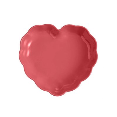 Emile Henry Madeleine Fırın Kabı Kalp 26,5 Cm Ruj Pembesi