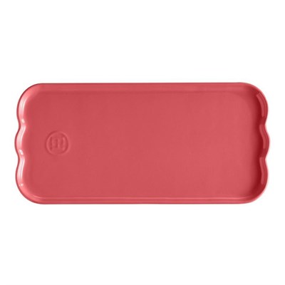 Emile Henry Madeleine Servis Tabağı 31,5 Cm Ruj Pembesi