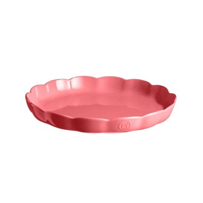 Emile Henry Madeleine Yuvarlak Tart Kalıbı 31 Cm - Pembe