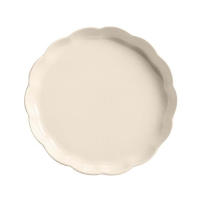 Emile Henry Madeleine Yuvarlak Tart Kalıbı 31 Cm - Ekru
