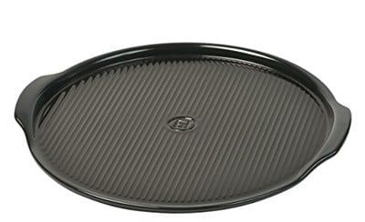 Emile Henry pizza taşı seramik 37 x 37 cm, seramik, karbon, 37x37x3 cm