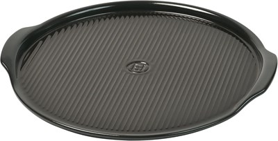 Emile Henry pizza taşı seramik 37 x 37 cm, seramik, karbon, 37x37x3 cm