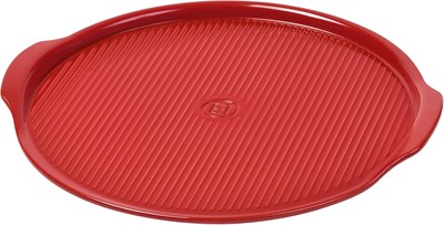 Emile Henry pizza taşı seramik 37 x 37 cm, seramik, karbon, 37x37x3 cm