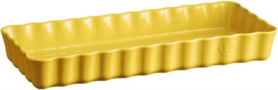 Emile Henry Tart-Börek Fırın Kabı Dikdörtgen 36.5 x 15 cm Mat Sarı/Provence Yellow
