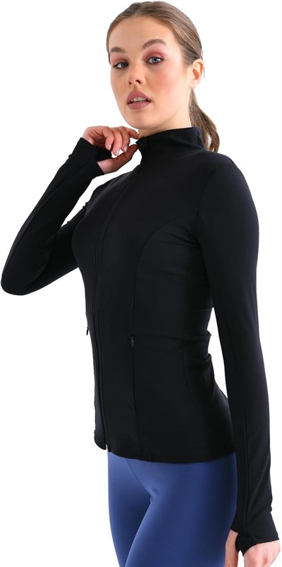 EMNY Comfort Light Warm Ceket Sporcu Hırkası (SİYAH, L)