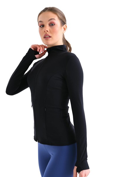 EMNY Comfort Light Warm Ceket Sporcu Hırkası (SİYAH, L)