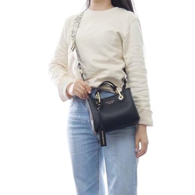 Emporio Armani AF12103 Kadın Mini El Çantası, EW000382, Siyah