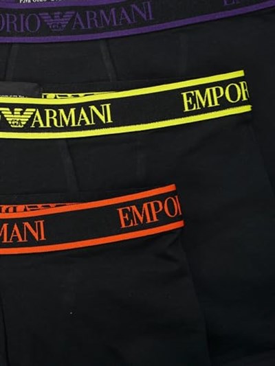 Emporio Armani Emporio Armani Erkek 3lü paket Core logo bandı Trunk Trunks Erkek