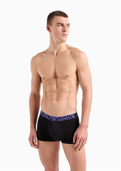 Emporio Armani Emporio Armani Streç Pamuk Parlak Logoband 3lü Paket Gövde Erkek Mayo Erkek