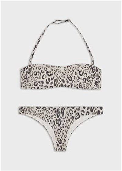 Emporio Armani Kadın Lurex Dokulu İplik Brezilya Bikini Seti