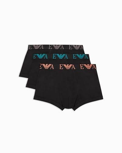 EMPORIO ARMANI Man Bold Monogram 3lü Paket Gövde Siyah XL