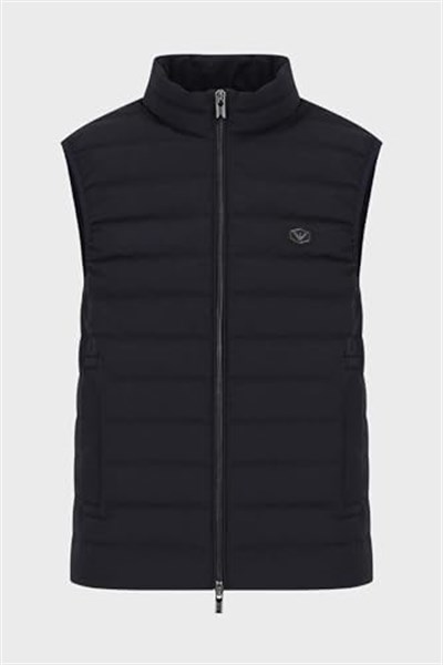 Emporio Armani Suya ve Soğuğa Karşı Dayanıklı Dik Yaka Slim Fit Şişme Yelek Erkek YELEK 8N1BQ1 1NLRZ 0920