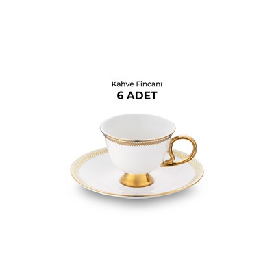 Emsan Başak 6 Kişilik Kahve Fincan Takımı 80 ml