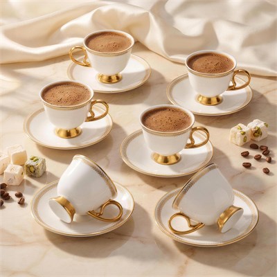 Emsan Başak 6 Kişilik Kahve Fincan Takımı 80 ml