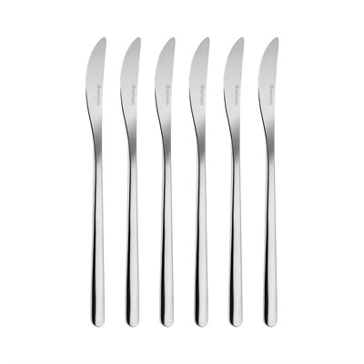 Emsan Bead 6lı Tatlı Bıçağı Seti Platin