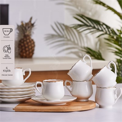 Emsan Beykoz 6 Kişilik Kahve Fincanı Takımı 90 ml