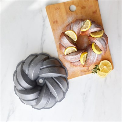 Emsan Cake Pro Örgü Döküm Kek Kalıbı Antrasit 26 cm