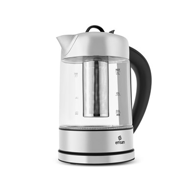Emsan Cam 2215 Sıcaklık Ayarlı Bitki Çayı Makinesi Inox 2200W