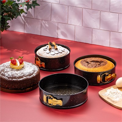 Emsan Circle 3lü Kek Kalıbı Seti 16-18-20 cm kelepçeli