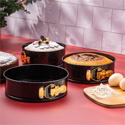 Emsan Circle 3lü Kek Kalıbı Seti 16-18-20 cm kelepçeli