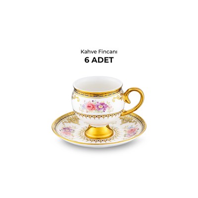 Emsan Demet 6 Kişilik Kahve Fincan Takımı 90 ml