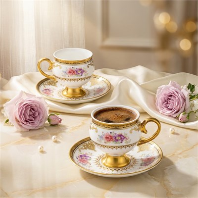 Emsan Demet 6 Kişilik Kahve Fincan Takımı 90 ml