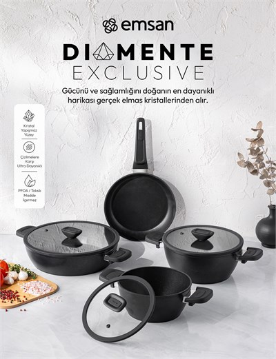 Emsan Diamente Derin Tencere 24 cm