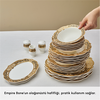 Emsan Empire Bone Barok 29 Parça 6 Kişilik Yemek Takımı