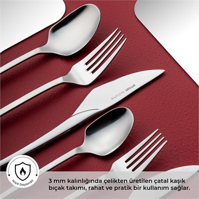 Emsan Fair 84 Parça 12 Kişilik Kutulu Çatal Kaşık Bıçak Takımı
