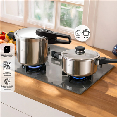 Emsan Fast Cooker Çift Emniyetli Düdüklü Tencere