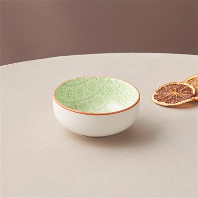 Emsan Floral Yeşil Round Çerezlik 10 cm