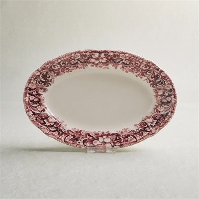 Emsan Floransa Kayık Tabak 26 cm Bordo
