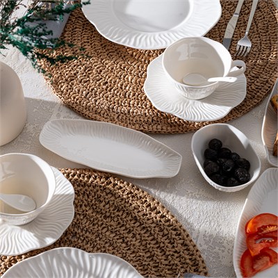 Emsan Flowery Porselen 30 Parça 6 Kişilik Kahvaltı Takımı