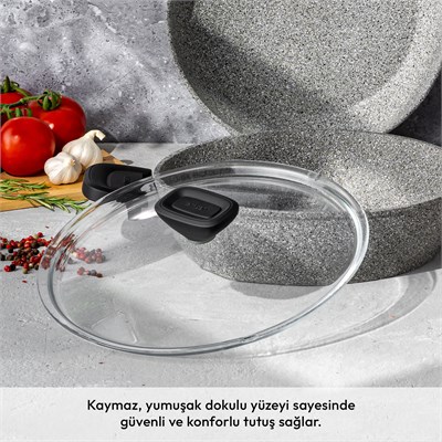 Emsan Fortis Granit 7 Parça Tencere Seti Gri