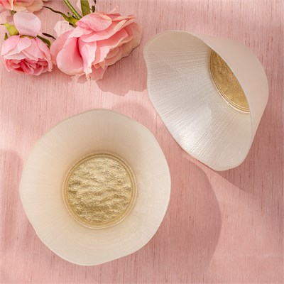 Emsan Golden 2 Parça Cam Konik Kase 21 cm