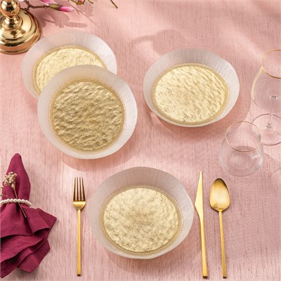 Emsan Golden 4 Parça Cam Dik Kase 21 cm