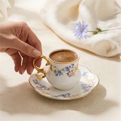 Emsan İlkbahar 6 Kişilik Kahve Fincan Takımı 90 ml
