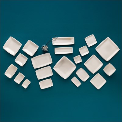 Emsan Pamukkale Kare Çukur Tabak 12 cm