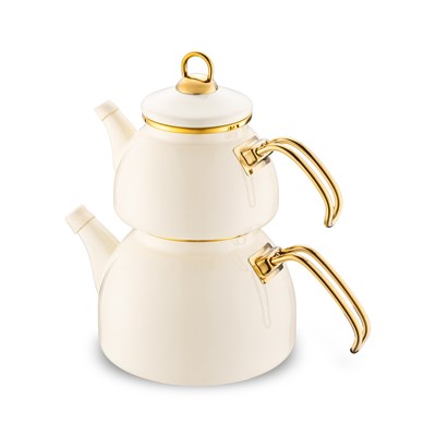 Emsan Retro Emaye  Midi Çaydanlık Takımı 1,1L & 2,3L