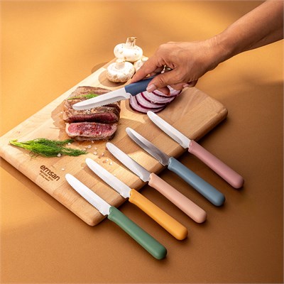 Emsan Rustik 6lı Steak Bıçak Seti