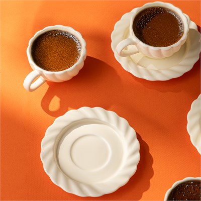 Emsan Sunshine 6lı Kahve Fincan Takımı 80 ml