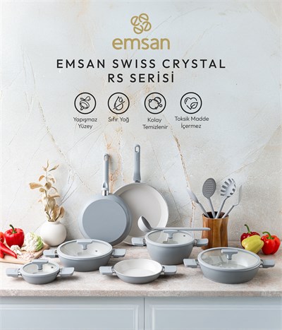 Emsan Swiss Crystal RS 6 Parça Sahan Seti