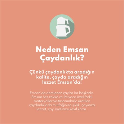 Emsan Teatanyum Midi İndüksiyon Tabanlı Çaydanlık Takımı