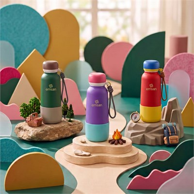 Emsan Thermos Bottle Çelik Sızdırmaz Termos 500 ml Mor