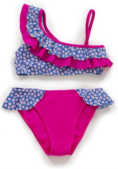 Endeep Kız Çocuk Desenli Bikini Takımı