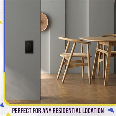 ENERLITES Dekoratör Işık Anahtarı veya Priz Çıkışı Duvar Plakası, Parlak Yüzey, Büyük Boy 1-Takım 14 cm x 8,89 cm, Kırılmaz Polikarbonat Termoplastik, UL Listeli, 8831O-BK-10 ADET, Siyah, 10lu paket