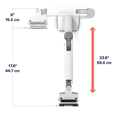 ERGOTRON Beyaz HD mafsallı HX monitör kolu, 49 inçe kadar ultra geniş kavisli monitörler için patentli CF teknolojisine sahip masa tutucu, 29,2 cm yükseklik ayarı, VESA, 10 yıl garanti
