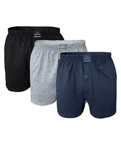 Erkek 3 Lü Geniş Kalıp%100 Pamuk Büyük Beden Boxer 3M024